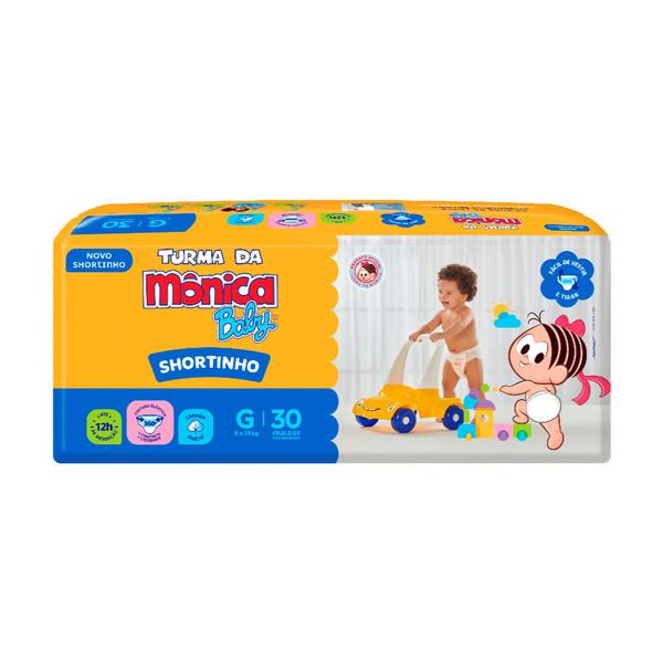 FRALDA TURMA DA MONICA DESC SHORT JUMBO G C/30