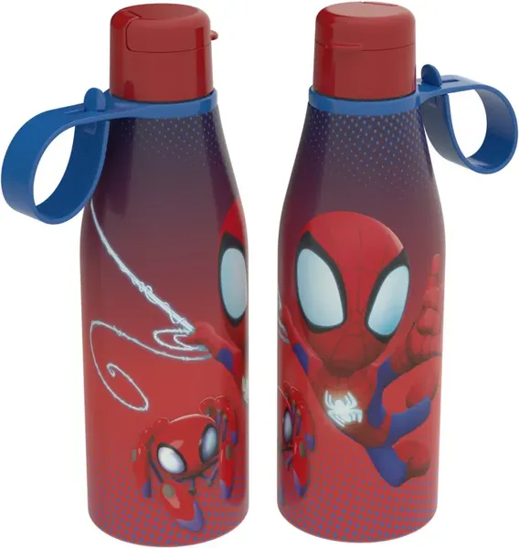 GARRAFA PLASUTIL ABRE FACIL SPIDEY 530ML