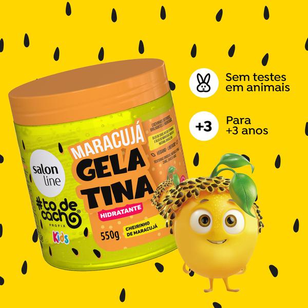 GELATINA SALON LINE KIDS MARACUJA 500G