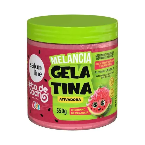 GELATINA SALON LINE KIDS MELANCIA 550G