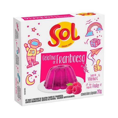 GELATINA SOL FRAMBOESA 20G