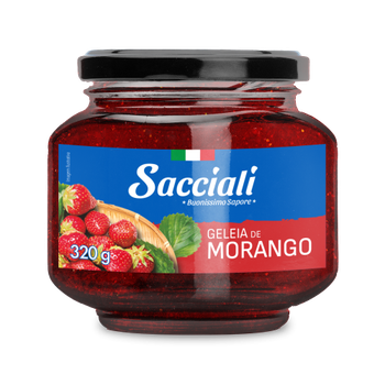 GELEIA SACCIALI  MORANGO PREMIUM VIDRO 320G