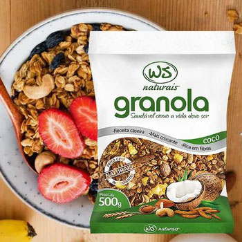 GRANOLA PRODUTOS NATURAIS 500G