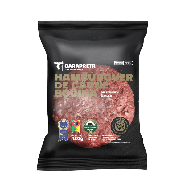 HAMBURGUER CARA PRETA BOVINO 120G