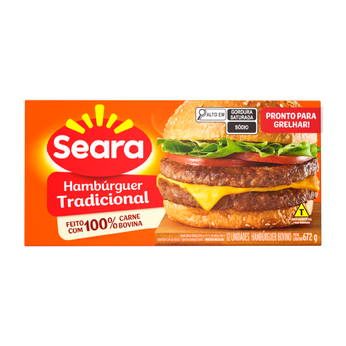 HAMBURGUER SEARA BOVINO 672 G