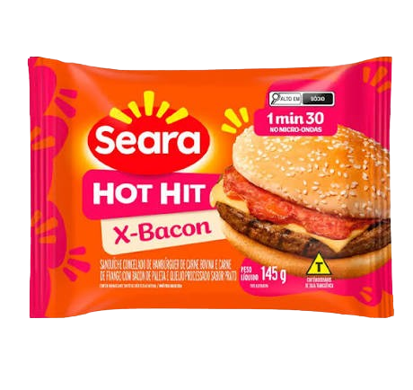 HAMBURGUER SEARA HOT HIT BACON 145G