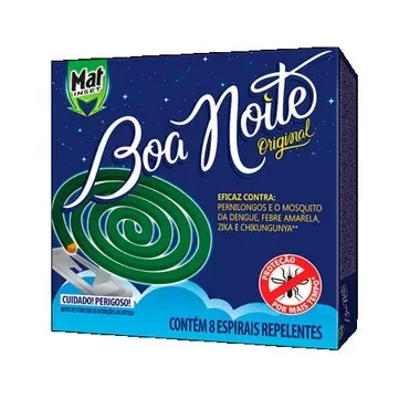 INSETICIDA MAT INSET ESPIRAL BOA NOITE 8