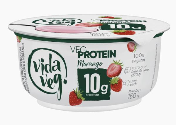 IOGURTE VEGPROTEIN MORANGO VIDA VEG 160G
