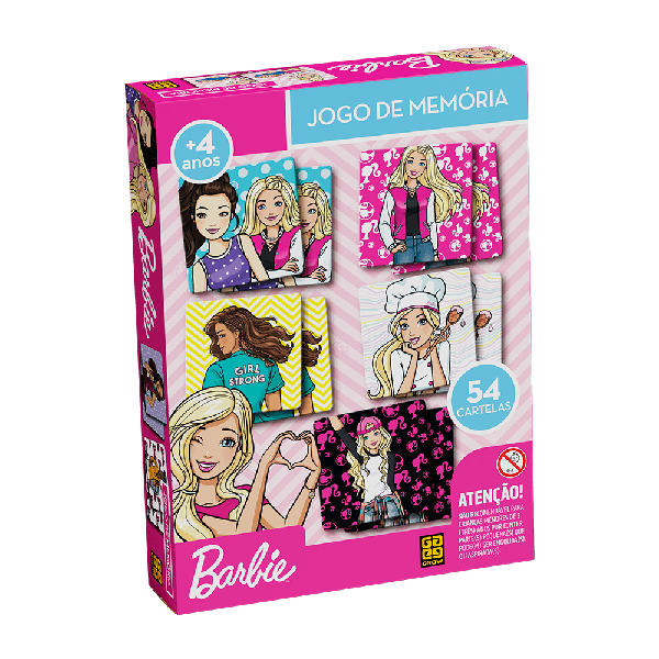 JOGO GROW MEMORIA BARBIE R04171