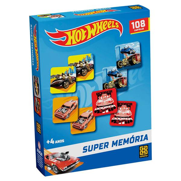 JOGO GROW SUPERMEMORIA HOTWHEELS R04424