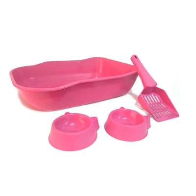 KIT BANDEJA BRINQPET P/GATOS ROSA