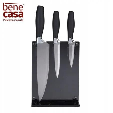 KIT BENE CASA 3 FACAS COLORS UNICO 20CM