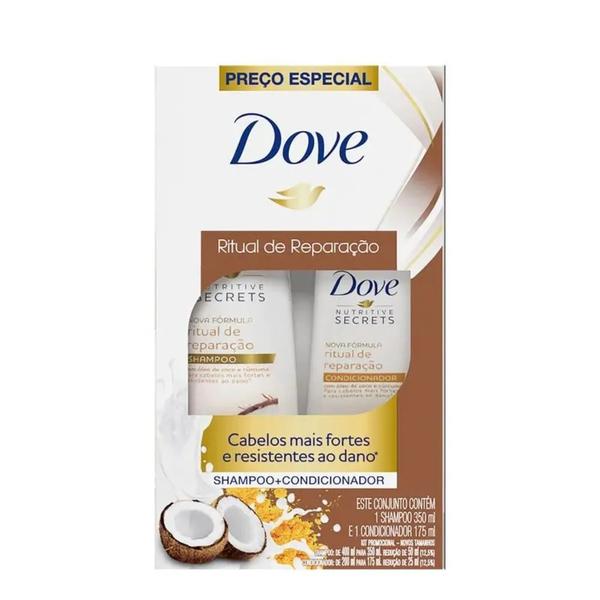 KIT DOVE RITUAL REPARACAO SH 350ML+COND
