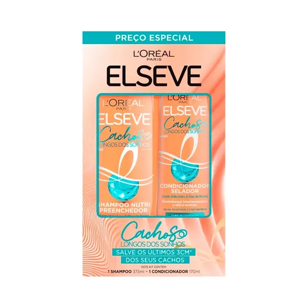 KIT ELSEVE SH+COND CACH SONHOS 375+170ML