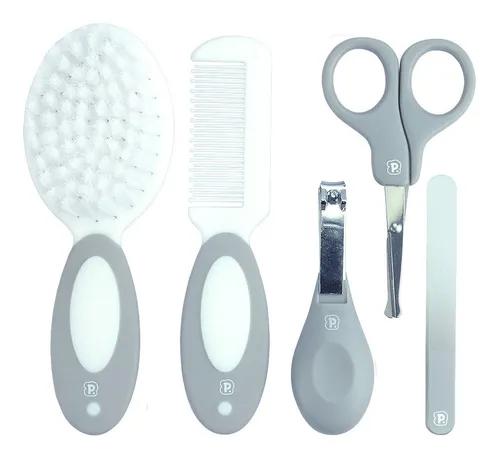KIT PIMPOLHO CUIDADOS P/BEBE CINZA 5PECA