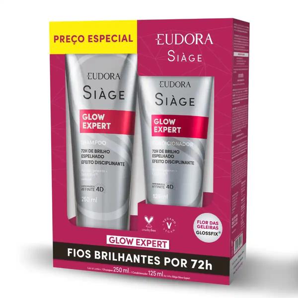 KIT SH+COND SIAGE GLOW EXPERT 250ML+125M