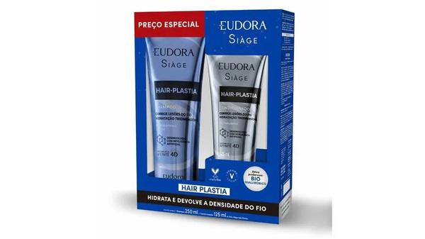 KIT SIAGE SH+COND HAIR PLASTIA 250/125ML