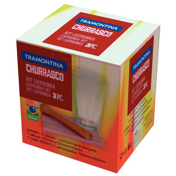 KIT TRAMONTINA CAIPIRINHA MADEIRA JATOBA