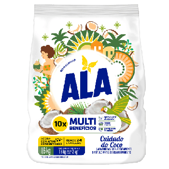 LAVA ROUPA ALA PO CUIDADO DO COCO 1,6KG