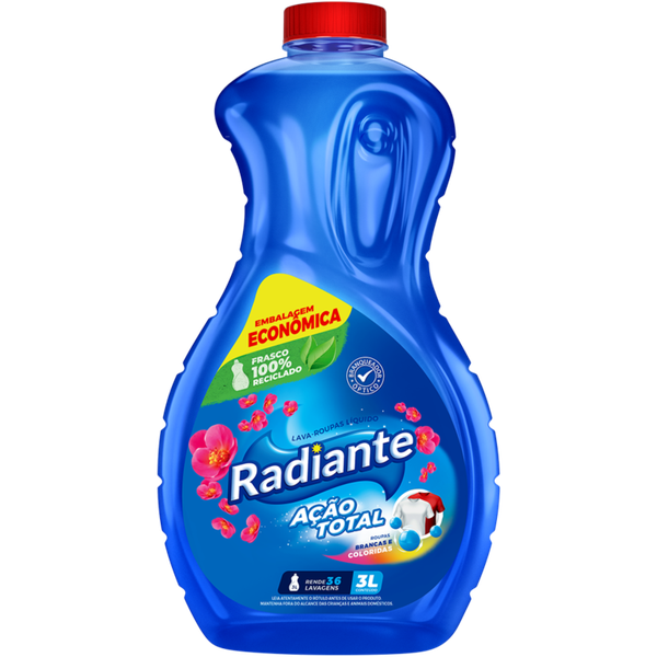 LAVA ROUPAS RADIANTE LIQ ACAO TOTAL 3L