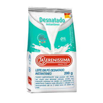 LEITE LA SERENISSIMA DESN INST 200G