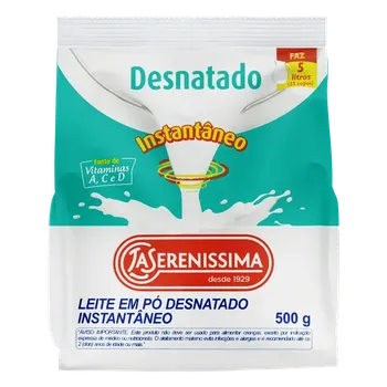 LEITE LA SERENISSIMA DESNATADO 500G
