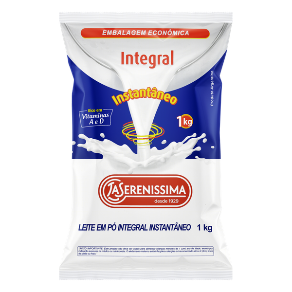 LEITE LA SERENISSIMA INST INT 1KG