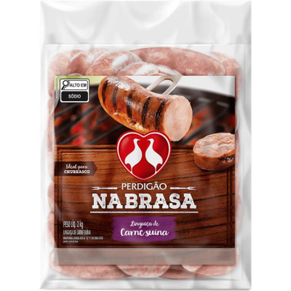 LINGUICA PERDIGAO NABRASA CARNE SUINA 70