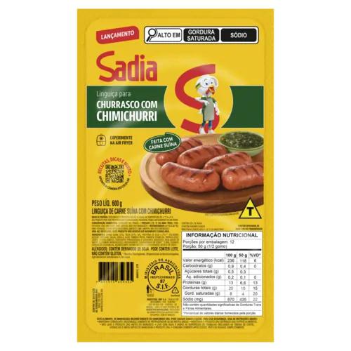 LINGUICA SADIA CHIMICHURRI PT 600G