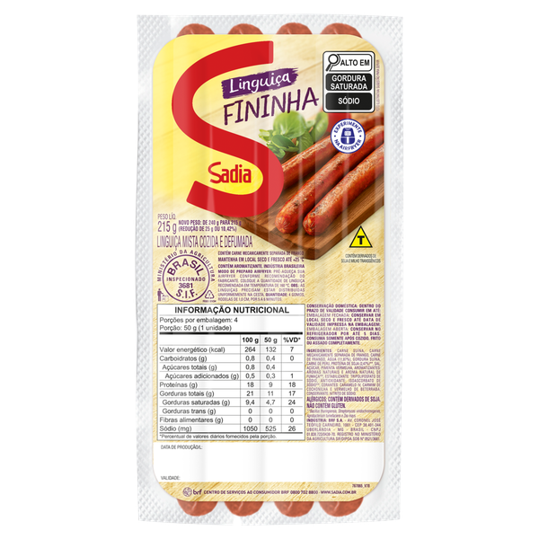 LINGUICA SADIA MISTA COZ DEF 215G
