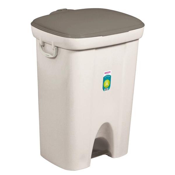 LIXEIRA SANREMO C/PEDAL PLASTIC 36L