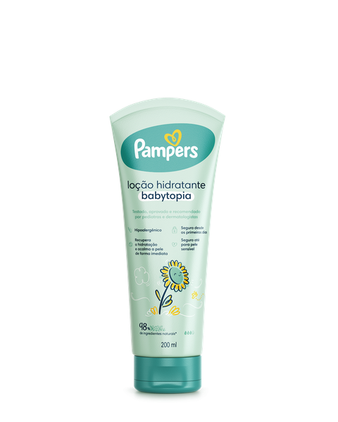 LOCAO PAMPERS HIDRATANTE CPO BABYTOPIA GIRASSOL 200ML