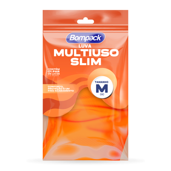 LUVA BOMPACK MULTIUSO M LARANJA