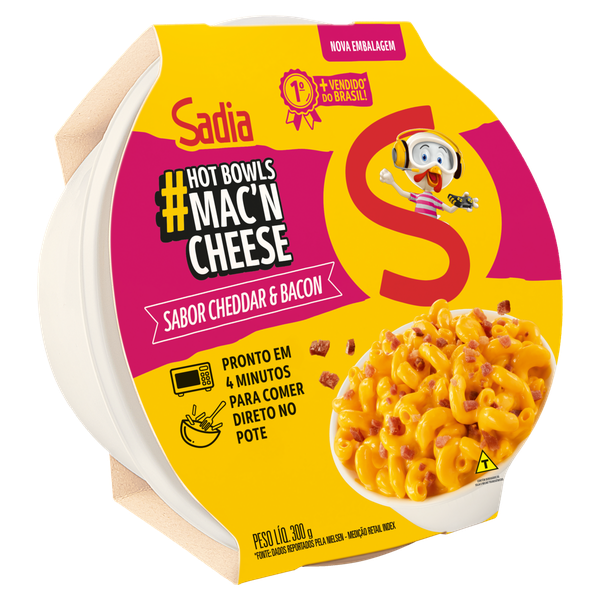 MAC'N SADIA CHEESE BACON 300G