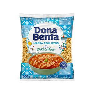 MACARRAO DONA BENTA LETRINHAS OVOS 500G