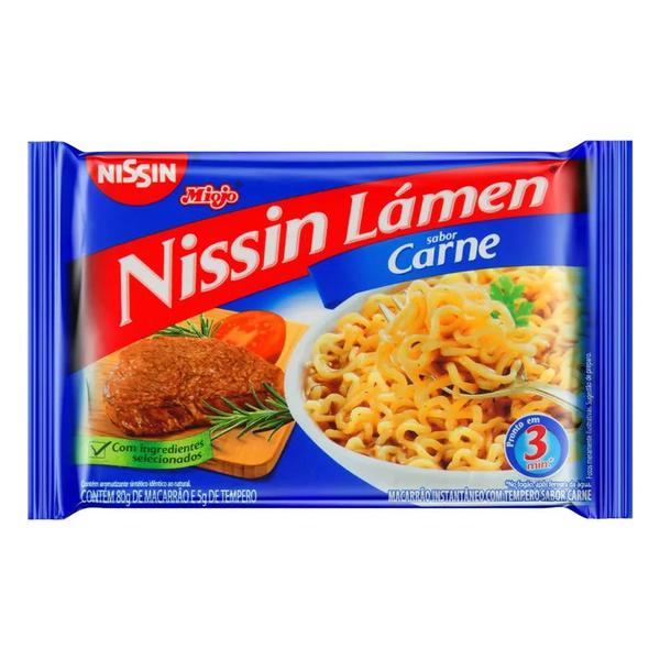 MACARRAO NISSIN MIOJO LAMEN CARNE PIC 85