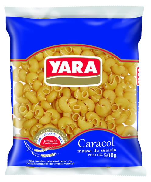 MACARRAO YARA SEMOLA CARACOL 500G