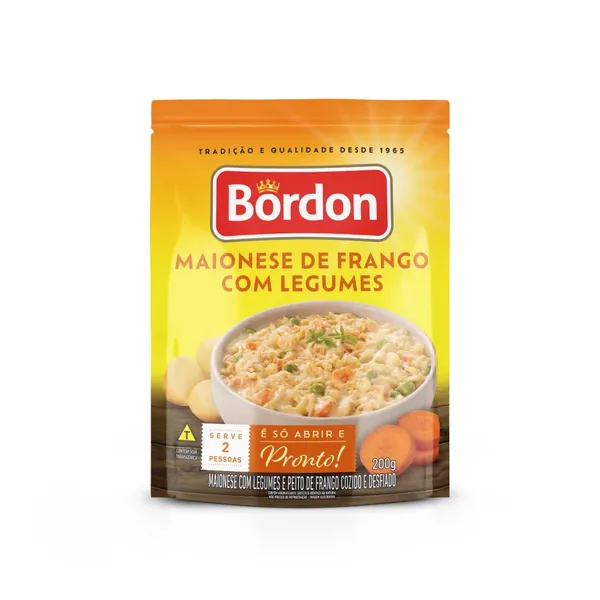 MAIONESE BORDON LEGUMES/FRANGO SH 200G