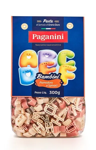 MASSA PAGANINI BAMB LETRINHAS TRICOL 300