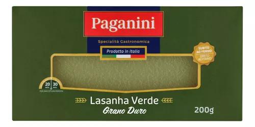 MASSA PAGANINI LASAGNA VERDE 200G