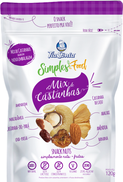 MIX TIA SONIA CASTANHA 120G