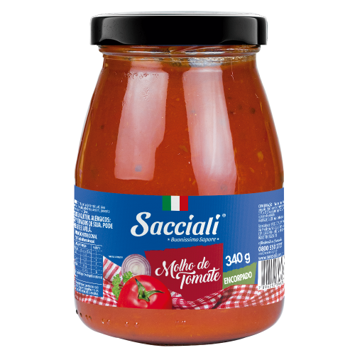 MOLHO SACCIALI TOMATE PREMIUM VIDRO 340G