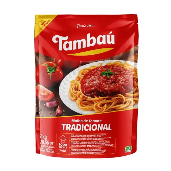 MOLHO TOMATE TAMBAU TRAD POUCH 2KG