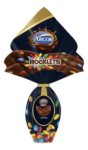 OVO PASCOA  ARCOR ROCKLETS CHOC AO LEITE