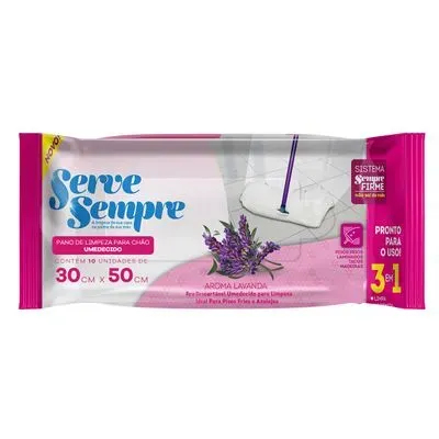 PANO UMED SERVE SEMPRE LIMPEZA CHAO C/10