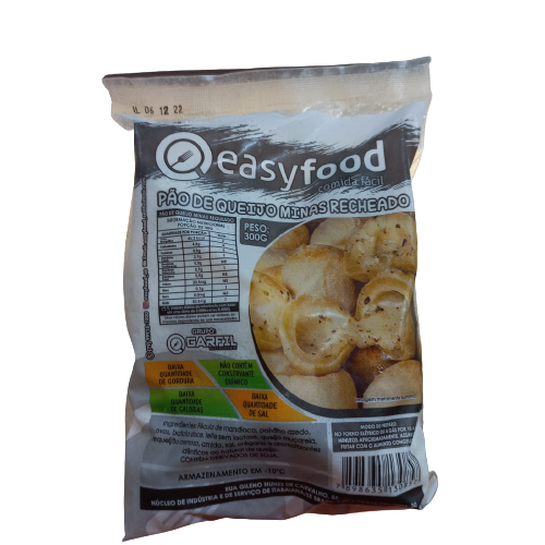 PAO QUEIJO EASY FOOD MINAS S/LACTOSE 300