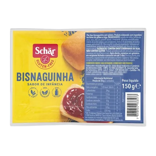 PAO SCHAR BISNAGUINHA 150G