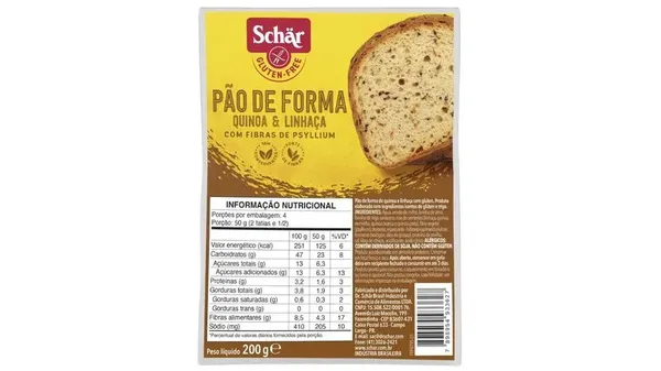 PAO SCHAR QUINOA LINHACA 200G