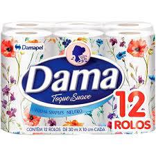 PAPEL HIG DAMA FOLHA SIMPLES NEUTRO 30M