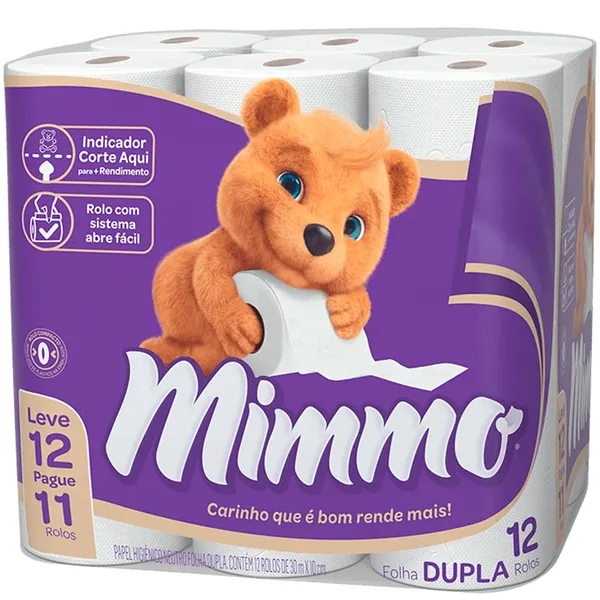 PAPEL HIG MIMMO FOLHA DUPLA L12P11